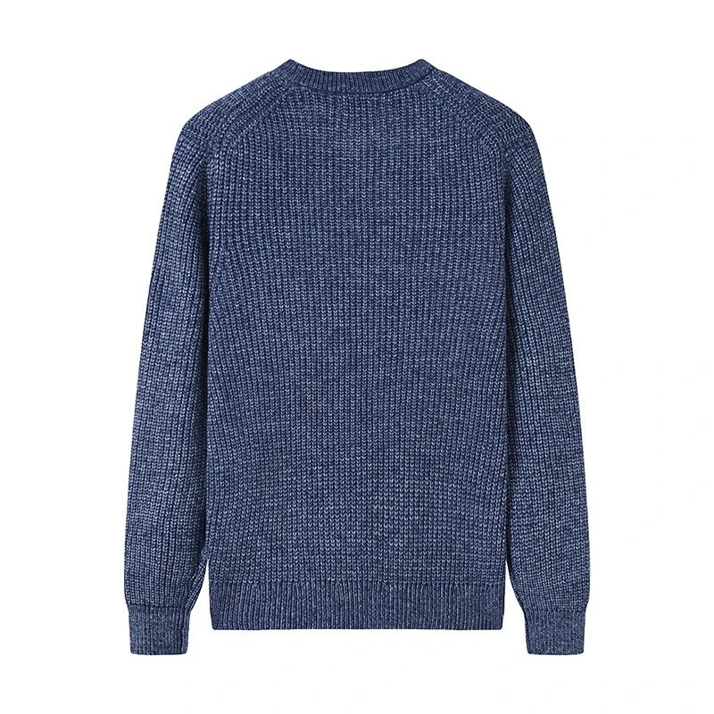 men's long sleeve crew neck sweater supplier