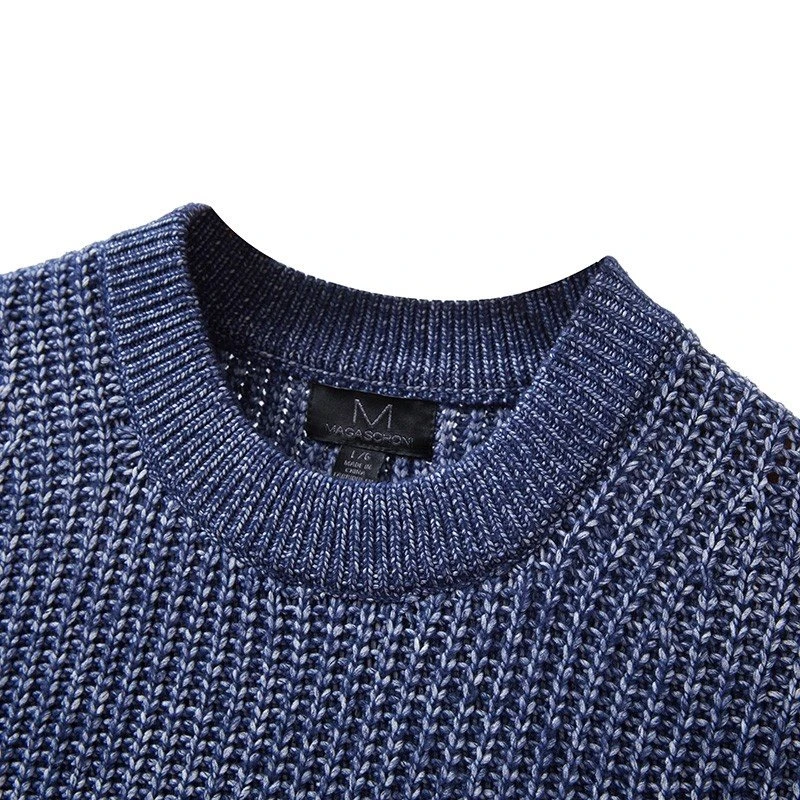 men's long sleeve crew neck sweater wholesale